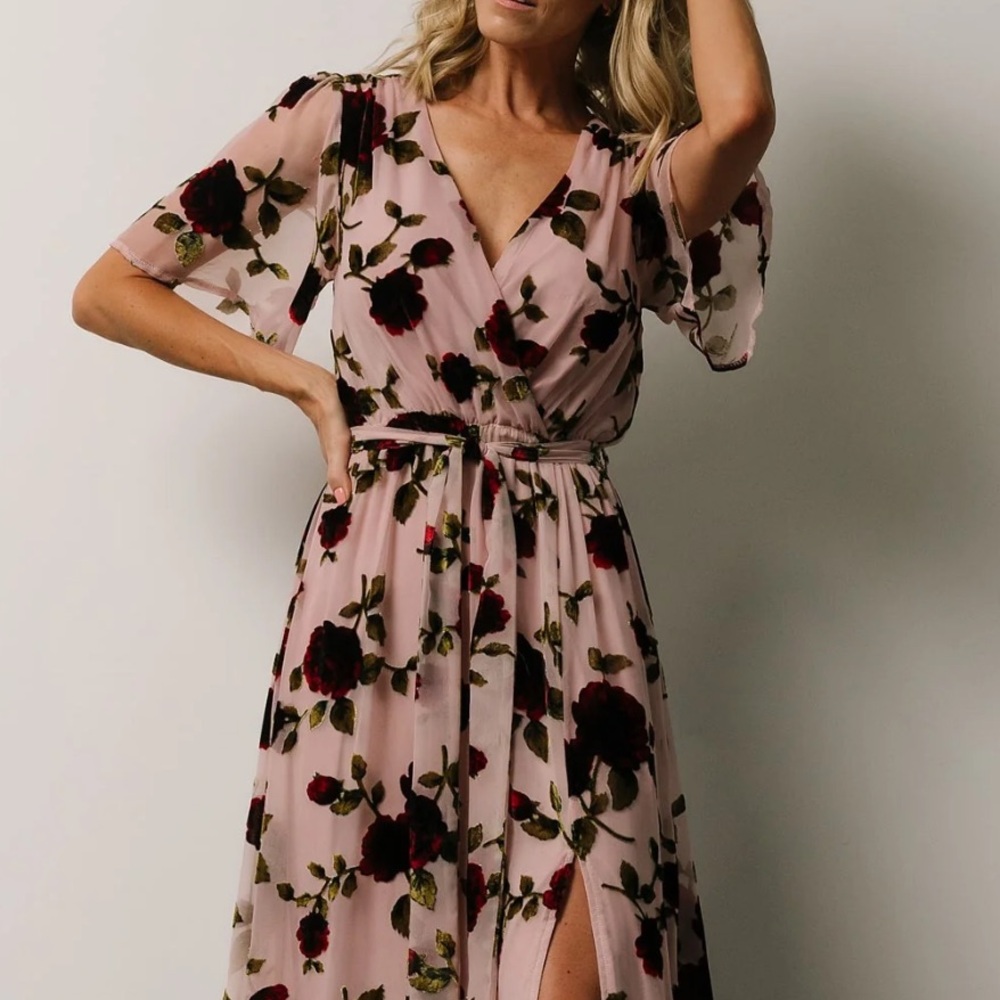 Baltic Born Parisian Velvet Maxi Dress— size medium